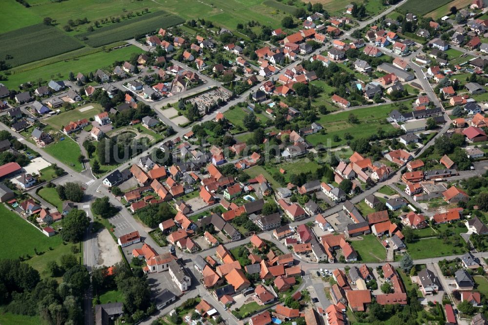 Forstfeld aus der Vogelperspektive: Ortsansicht Forstfeld im Elsass in Frankreich