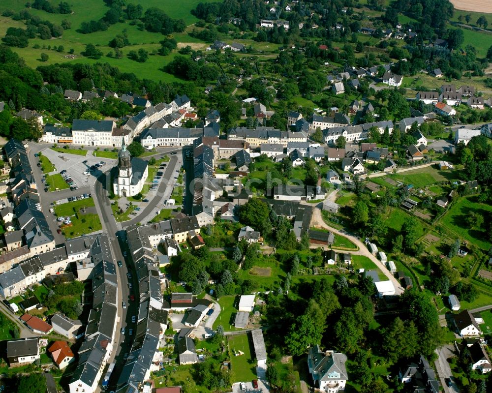 Luftaufnahme Frauenstein - Ortsansicht in Frauenstein im Bundesland Sachsen, Deutschland