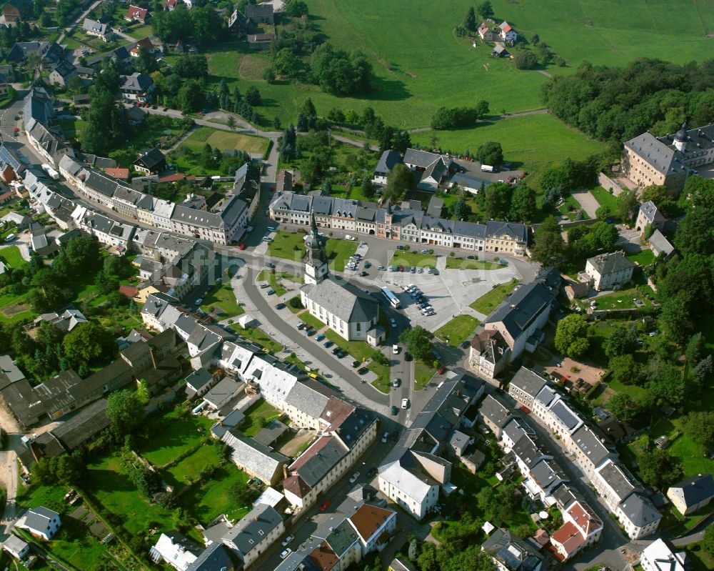 Luftbild Frauenstein - Ortsansicht in Frauenstein im Bundesland Sachsen, Deutschland