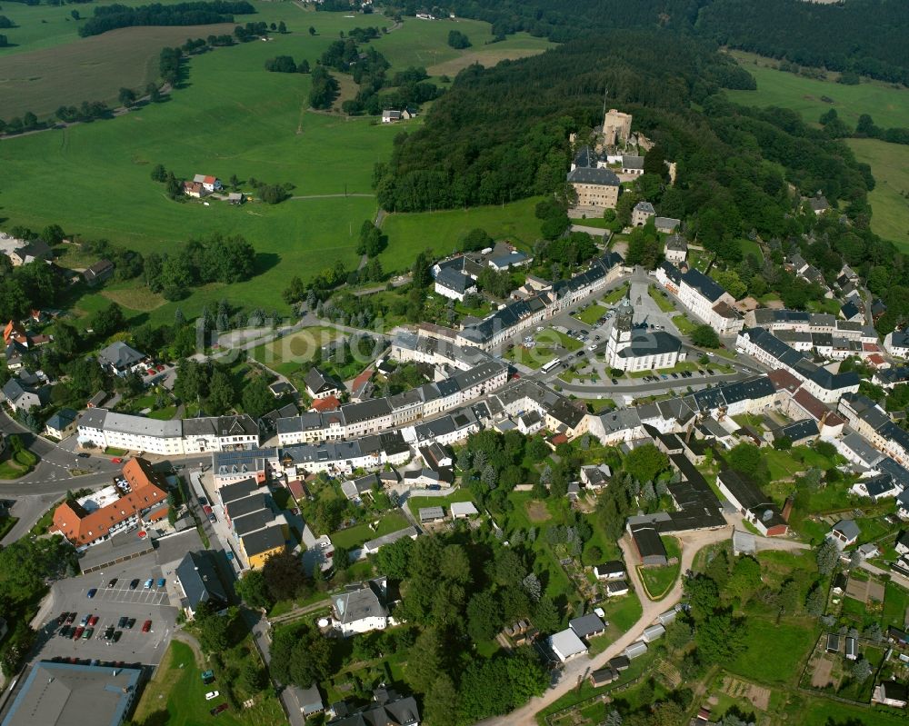 Luftaufnahme Frauenstein - Ortsansicht in Frauenstein im Bundesland Sachsen, Deutschland