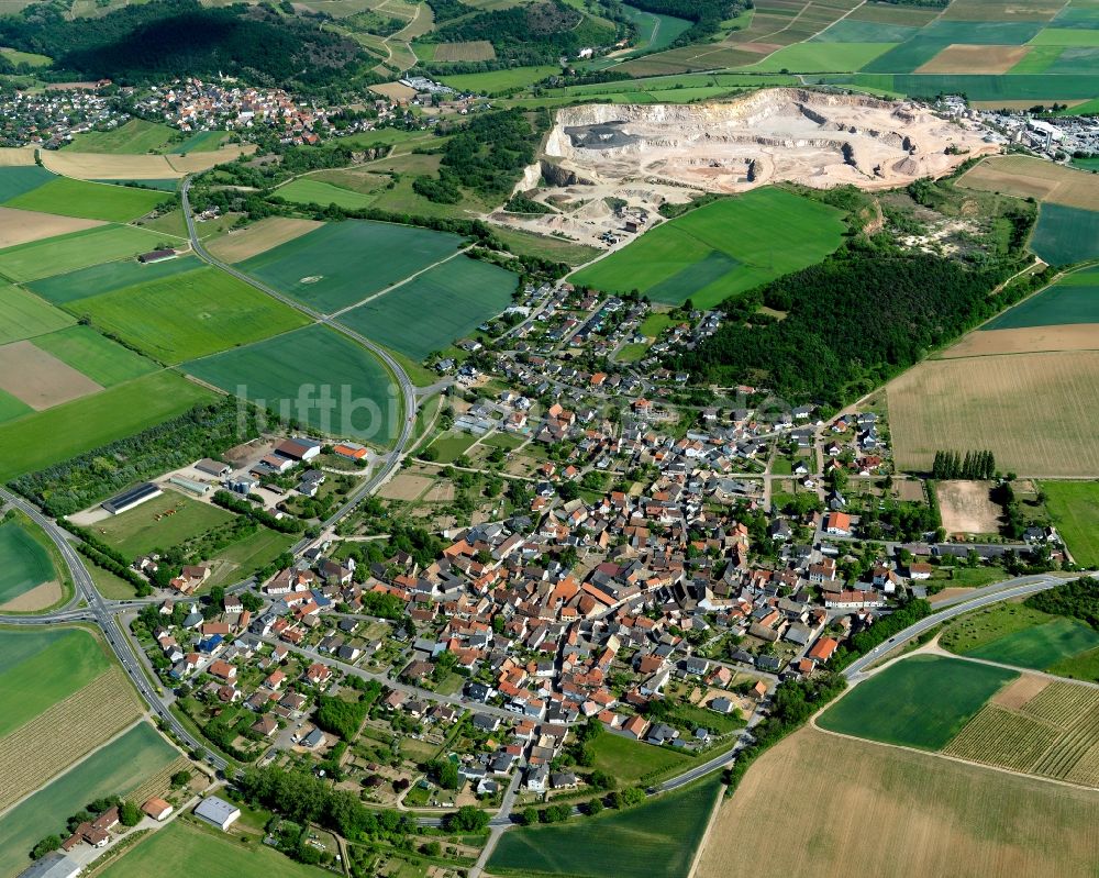 Frei-Laubersheim aus der Vogelperspektive: Ortsansicht von Frei-Laubersheim im Bundesland Rheinland-Pfalz