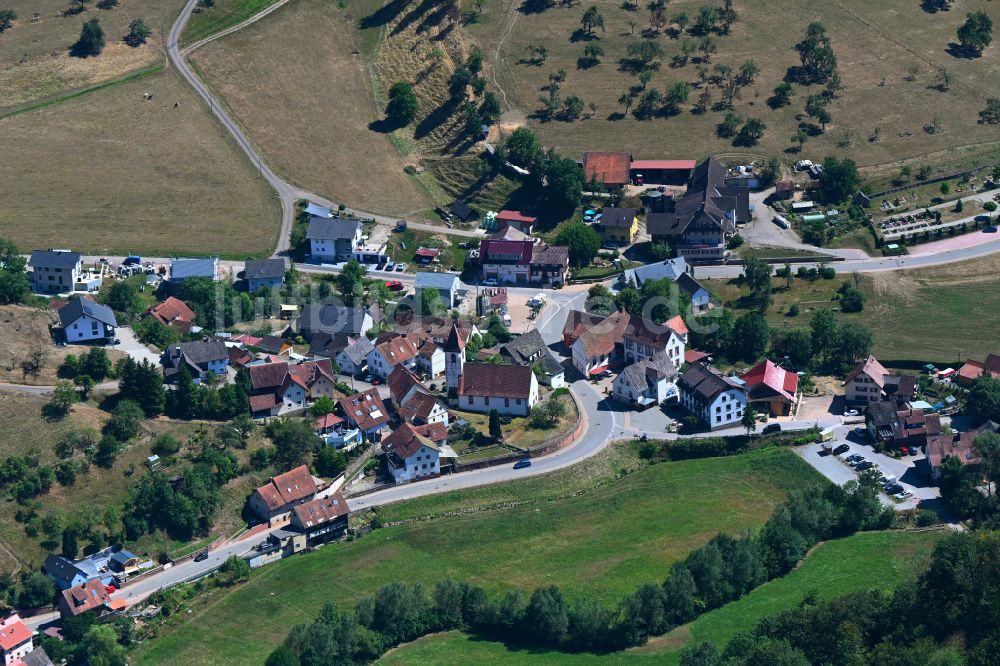 Freiamt von oben - Ortsansicht in Freiamt im Bundesland Baden-Württemberg, Deutschland