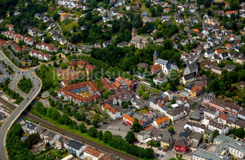 Fröndenberg/Ruhr aus der Vogelperspektive: Ortsansicht in Fröndenberg/Ruhr im Bundesland Nordrhein-Westfalen