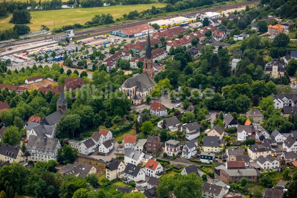 Luftbild Fröndenberg/Ruhr - Ortsansicht in Fröndenberg/Ruhr im Bundesland Nordrhein-Westfalen