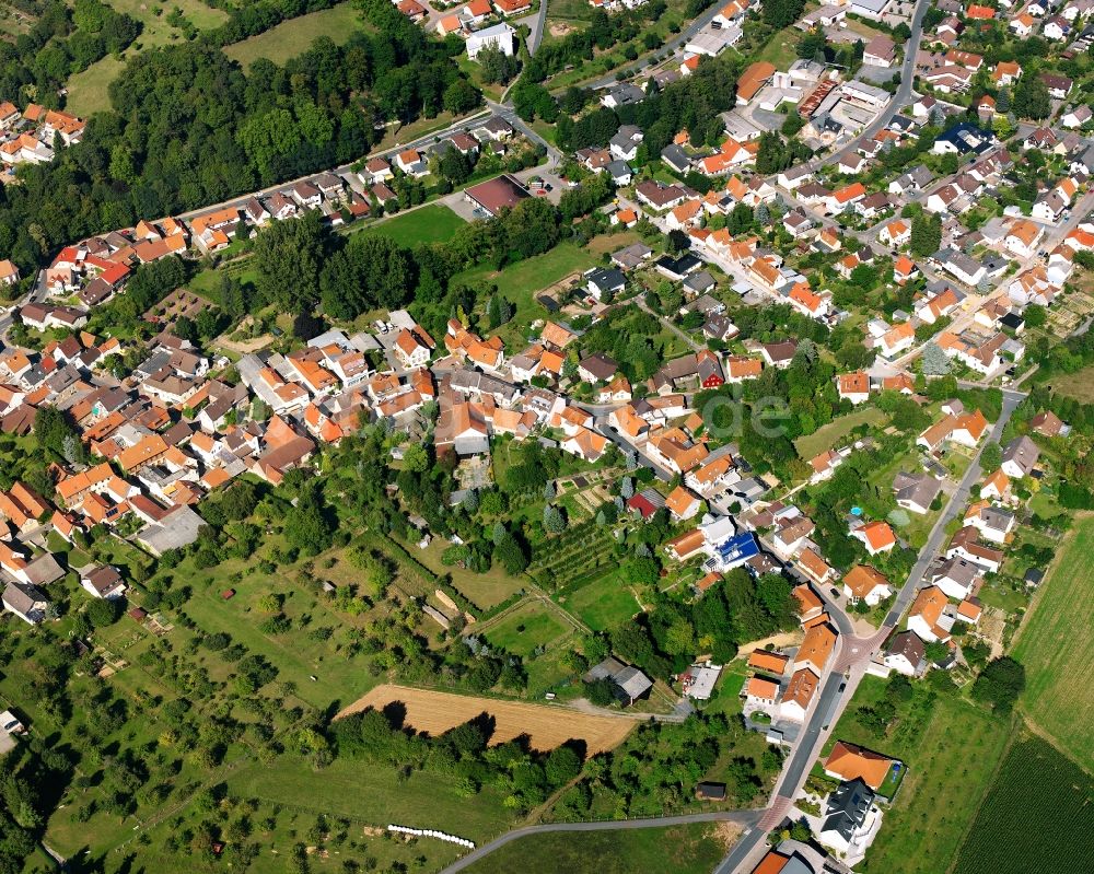 Luftaufnahme Fränkisch-Crumbach - Ortsansicht in Fränkisch-Crumbach im Bundesland Hessen, Deutschland