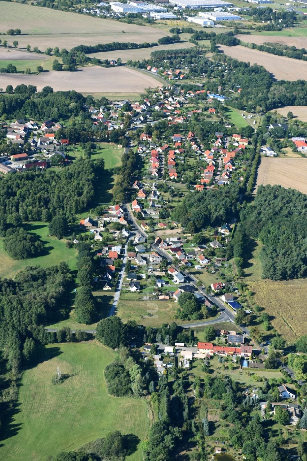 Gallun aus der Vogelperspektive: Ortsansicht in Gallun im Bundesland Brandenburg