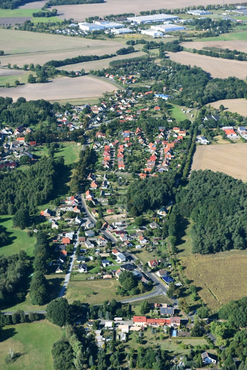 Luftbild Gallun - Ortsansicht in Gallun im Bundesland Brandenburg