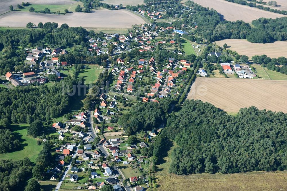 Luftaufnahme Gallun - Ortsansicht in Gallun im Bundesland Brandenburg