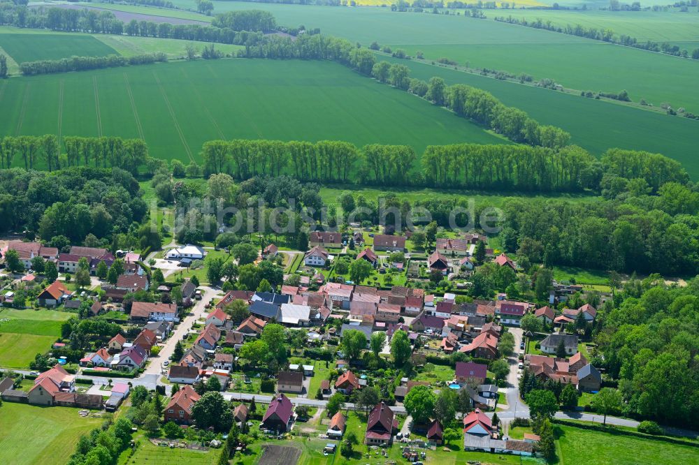 Gangloffsömmern von oben - Ortsansicht in Gangloffsömmern im Bundesland Thüringen, Deutschland