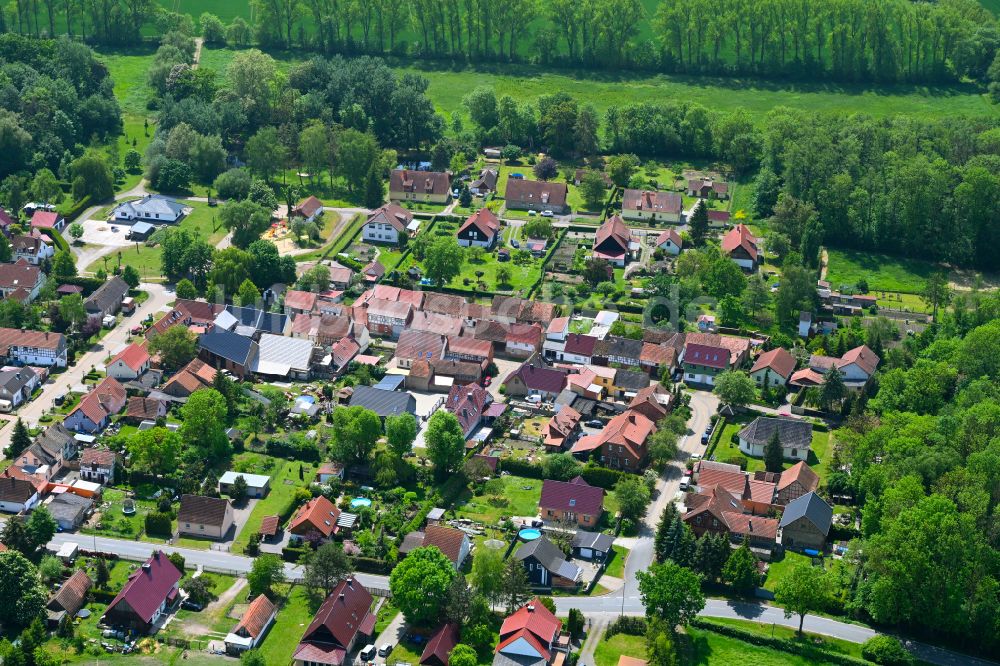 Gangloffsömmern aus der Vogelperspektive: Ortsansicht in Gangloffsömmern im Bundesland Thüringen, Deutschland