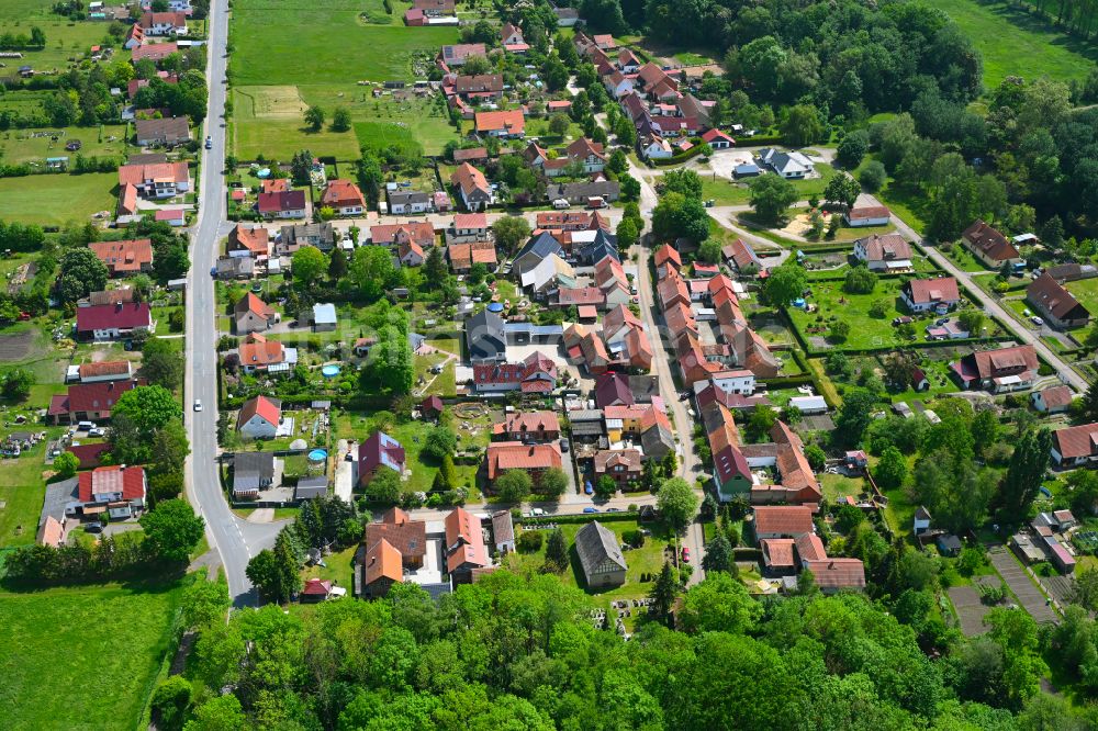 Luftaufnahme Gangloffsömmern - Ortsansicht in Gangloffsömmern im Bundesland Thüringen, Deutschland