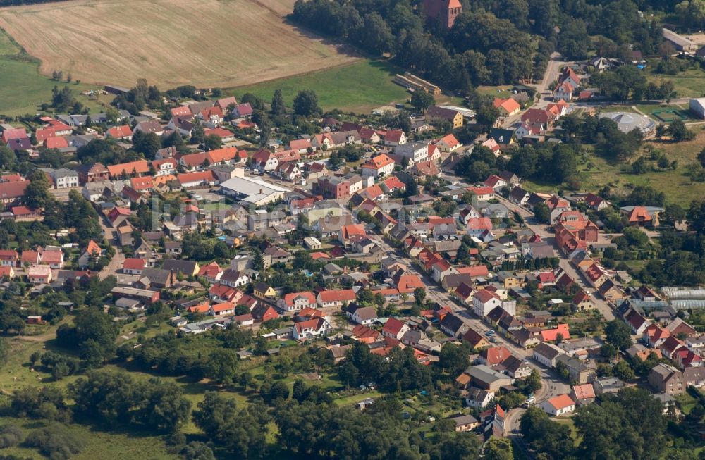 Garz/Rügen aus der Vogelperspektive: Ortsansicht in Garz/Rügen im Bundesland Mecklenburg-Vorpommern