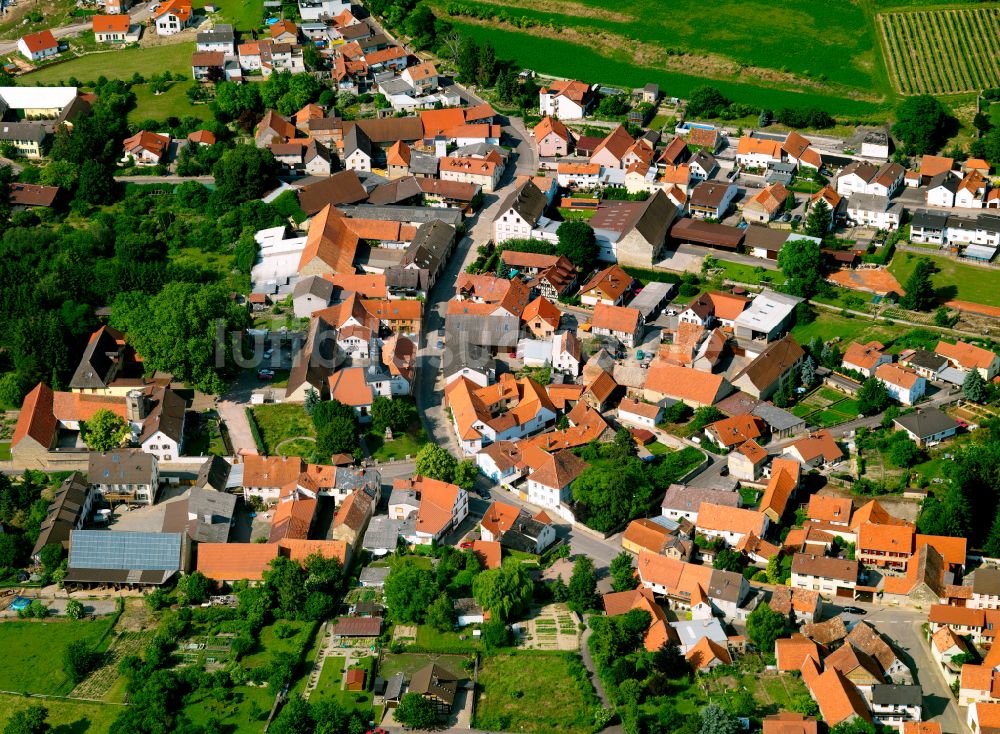 Luftbild Gauersheim - Ortsansicht in Gauersheim im Bundesland Rheinland-Pfalz, Deutschland