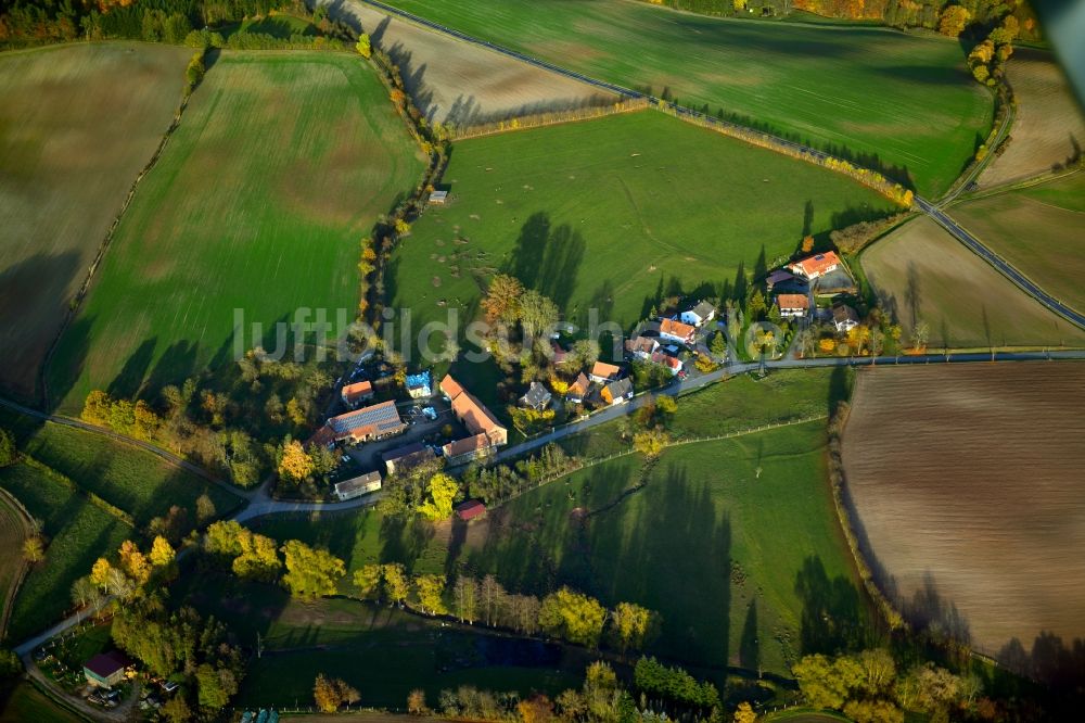 Gückelhirn von oben - Ortsansicht von Gückelhirn im Bundesland Bayern