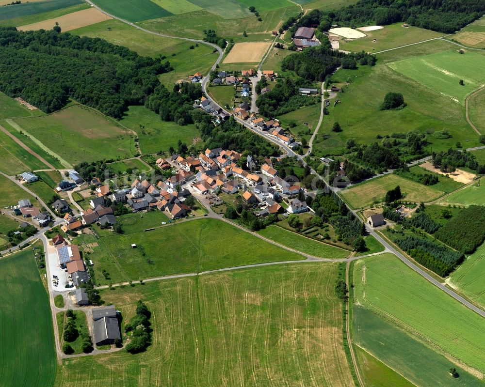 Gebroth von oben - Ortsansicht von Gebroth im Bundesland Rheinland-Pfalz