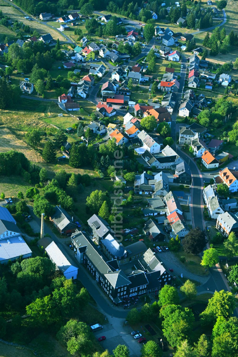 Gehlberg aus der Vogelperspektive: Ortsansicht in Gehlberg im Bundesland Thüringen, Deutschland