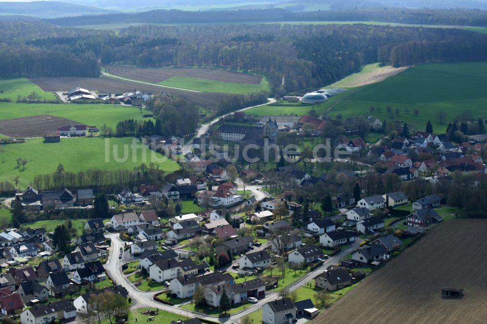 Gehrden von oben - Ortsansicht in Gehrden im Bundesland Nordrhein-Westfalen