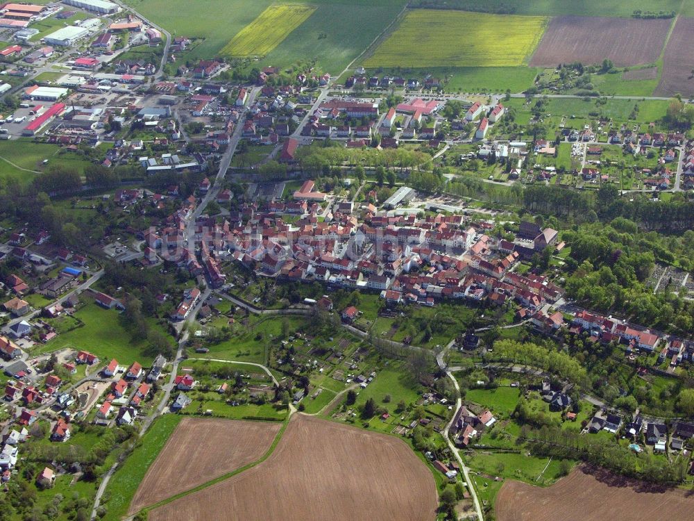 Geisa aus der Vogelperspektive: Ortsansicht in Geisa im Bundesland Thüringen, Deutschland