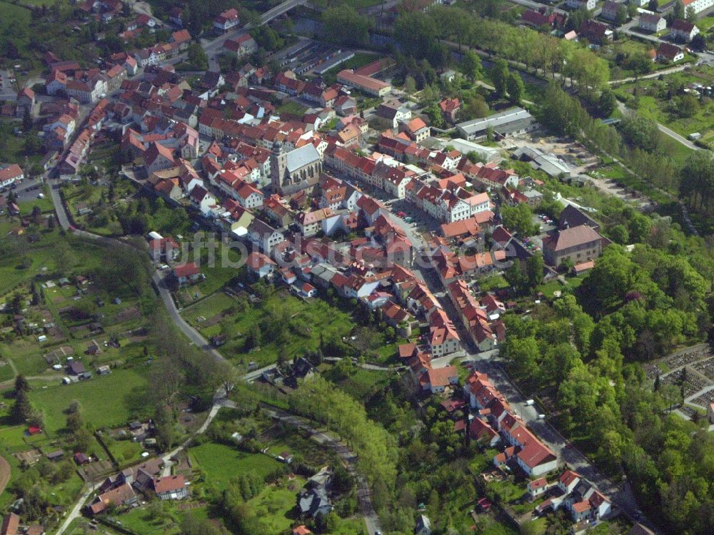 Luftbild Geisa - Ortsansicht in Geisa im Bundesland Thüringen, Deutschland