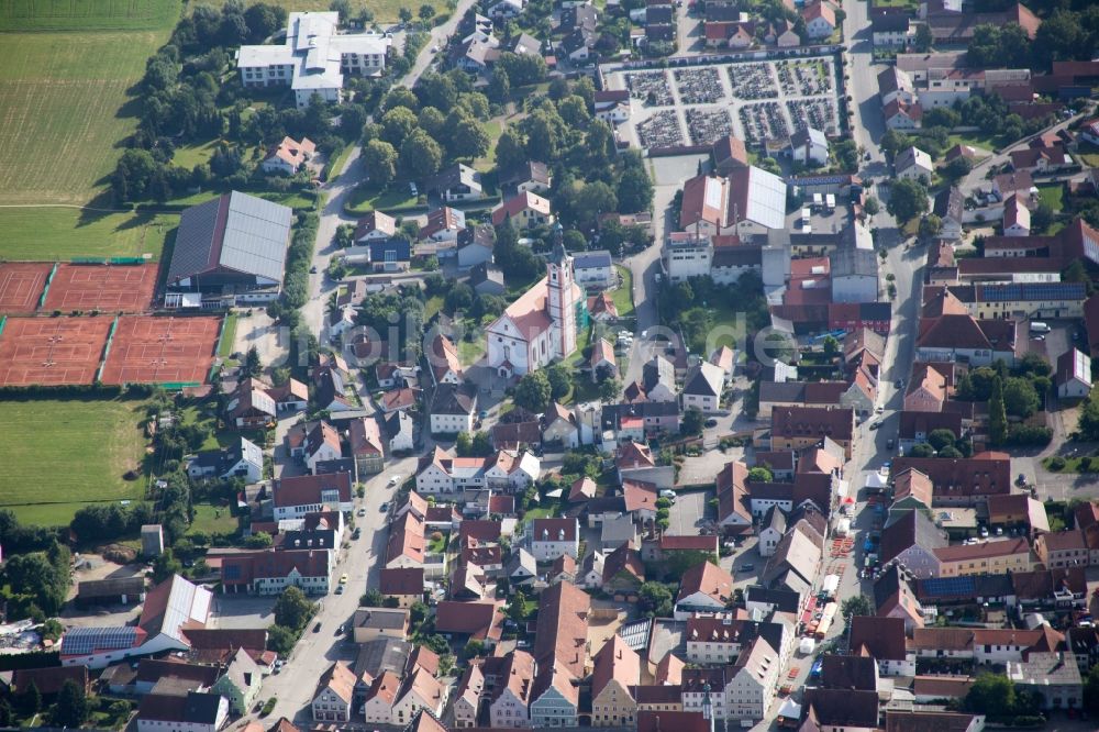 Luftbild Geiselhöring - Ortsansicht in Geiselhöring im Bundesland Bayern, Deutschland