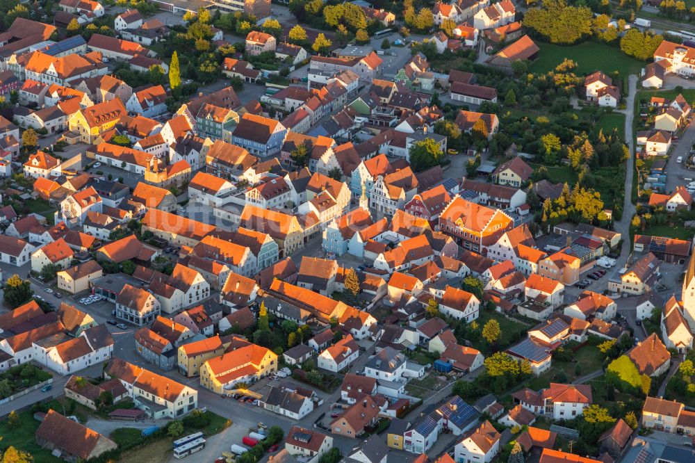 Luftbild Geiselhöring - Ortsansicht in Geiselhöring im Bundesland Bayern, Deutschland