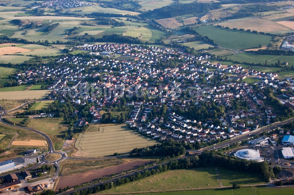 Luftbild Gelnhausen - Ortsansicht in Gelnhausen im Bundesland Hessen, Deutschland