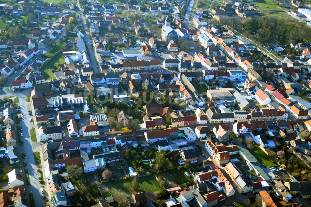 Allstedt von oben - Ortsansicht der Gemeinde Allstedt im Bundesland Sachsen-Anhalt, Deutschland