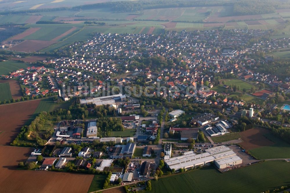 Luftaufnahme Gemmingen - Ortsansicht in Gemmingen im Bundesland Baden-Württemberg, Deutschland