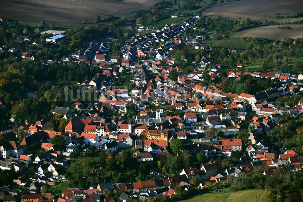 Luftaufnahme Gerbstedt - Ortsansicht in Gerbstedt im Bundesland Sachsen-Anhalt, Deutschland