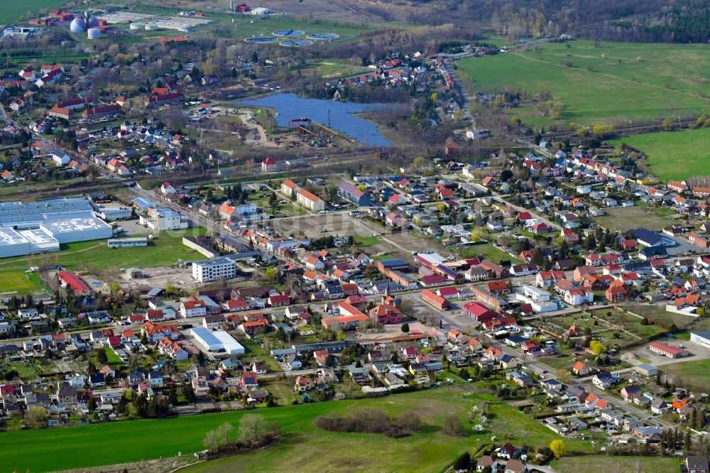 Gerwisch von oben - Ortsansicht in Gerwisch im Bundesland Sachsen-Anhalt, Deutschland