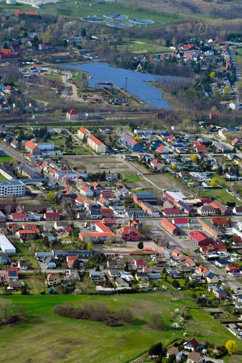 Luftbild Gerwisch - Ortsansicht in Gerwisch im Bundesland Sachsen-Anhalt, Deutschland