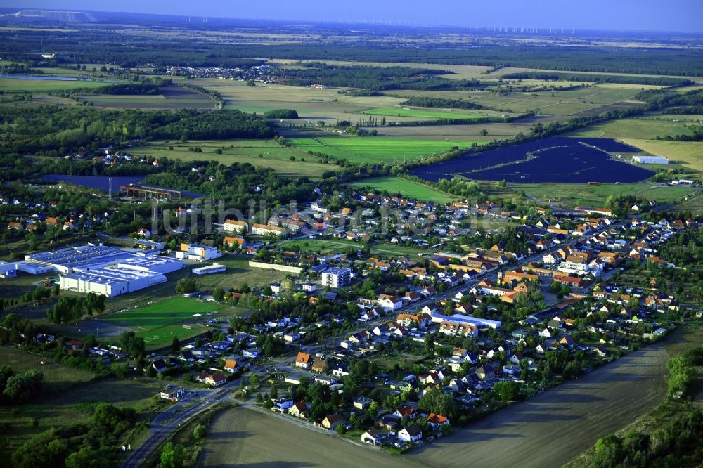 Luftaufnahme Gerwisch - Ortsansicht in Gerwisch im Bundesland Sachsen-Anhalt, Deutschland