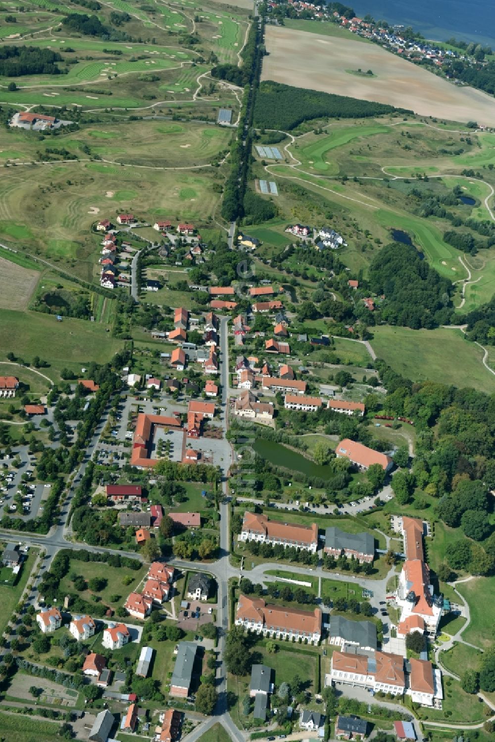 Luftaufnahme Göhren-Lebbin - Ortsansicht in Göhren-Lebbin im Bundesland Mecklenburg-Vorpommern