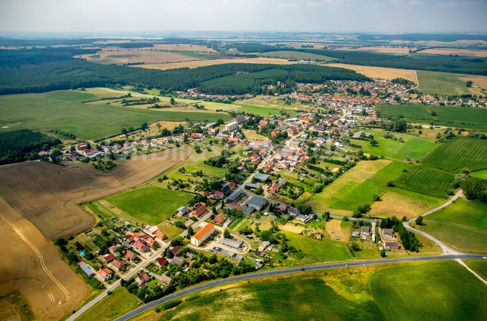 Luftaufnahme Gielow - Ortsansicht in Gielow im Bundesland Mecklenburg-Vorpommern