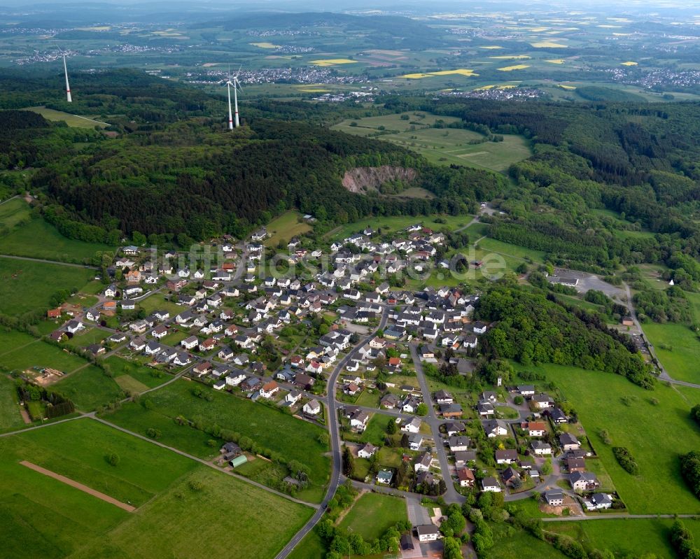 Girkenroth von oben - Ortsansicht in Girkenroth im Bundesland Rheinland-Pfalz