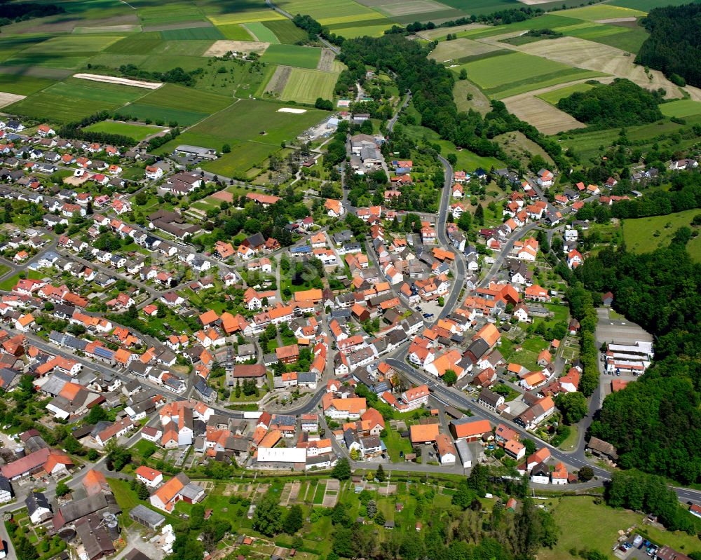 Luftbild Gleimenhain - Ortsansicht in Gleimenhain im Bundesland Hessen, Deutschland