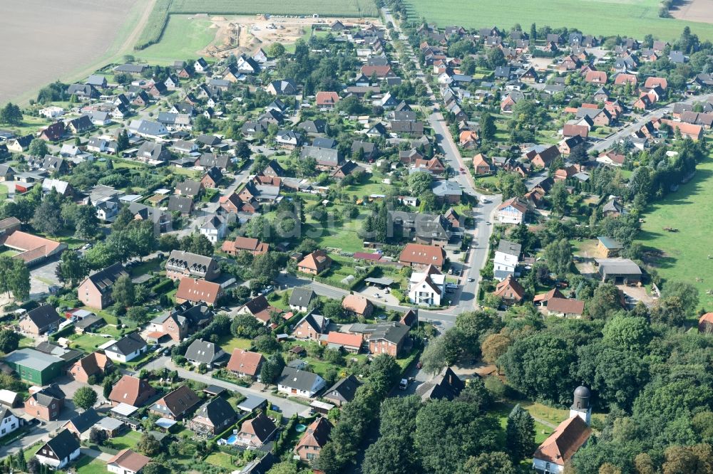 Luftaufnahme Gülzow - Ortsansicht in Gülzow im Bundesland Schleswig-Holstein