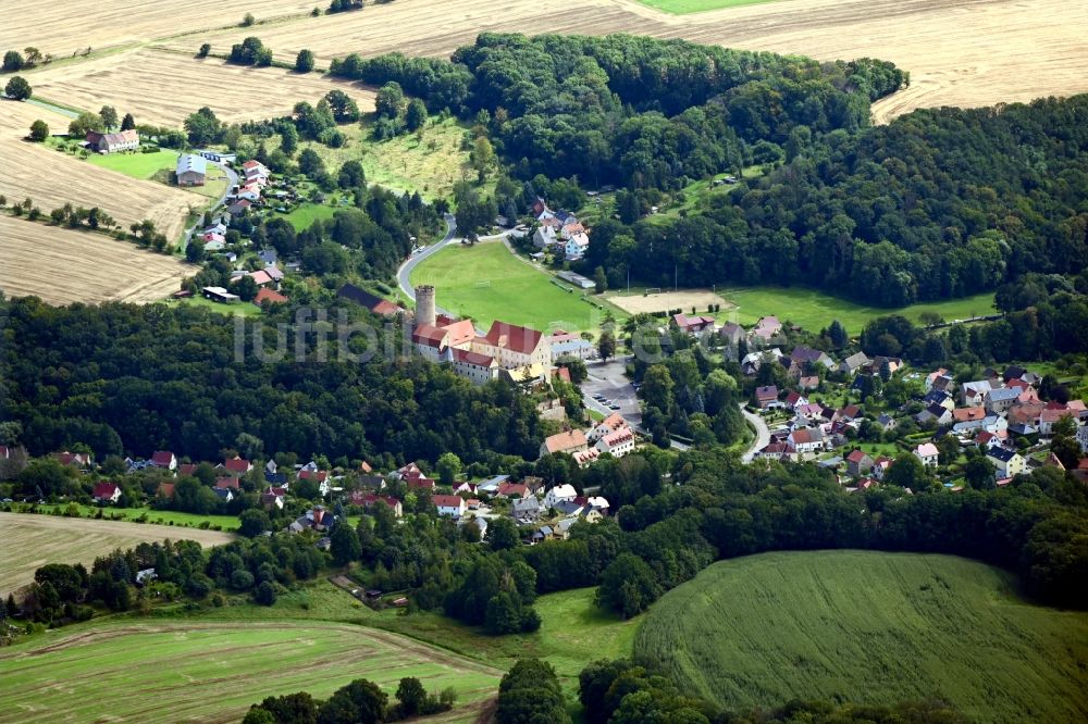 Luftaufnahme Gnandstein - Ortsansicht in Gnandstein im Bundesland Sachsen