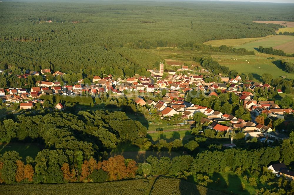 Luftbild Golzow - Ortsansicht in Golzow im Bundesland Brandenburg, Deutschland