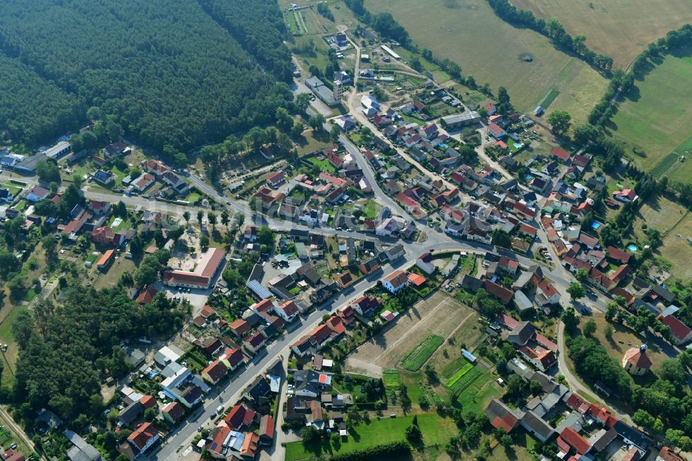 Golzow von oben - Ortsansicht in Golzow im Bundesland Brandenburg, Deutschland