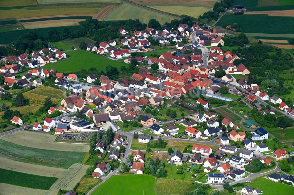 Gosberg von oben - Ortsansicht in Gosberg im Bundesland Bayern, Deutschland