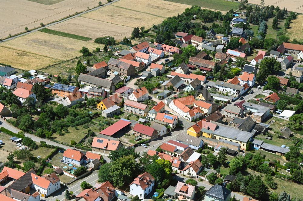 Goseck von oben - Ortsansicht in Goseck im Bundesland Sachsen-Anhalt, Deutschland