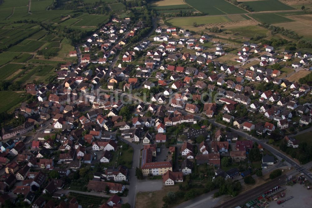 Luftbild Gottenheim - Ortsansicht in Gottenheim im Bundesland Baden-Württemberg, Deutschland