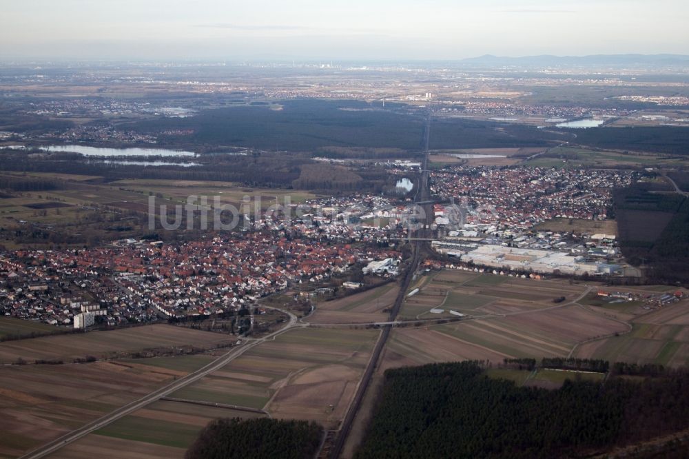 Luftaufnahme Graben-Neudorf - Ortsansicht in Graben-Neudorf im Bundesland Baden-Württemberg