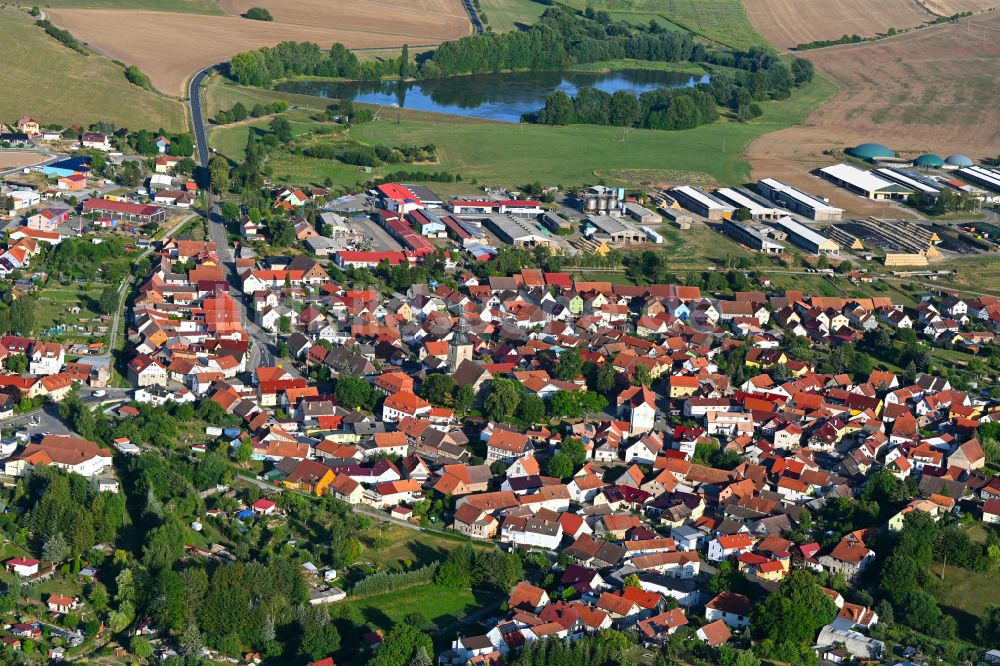 Luftbild Grabfeld - Ortsansicht in Grabfeld im Bundesland Thüringen, Deutschland