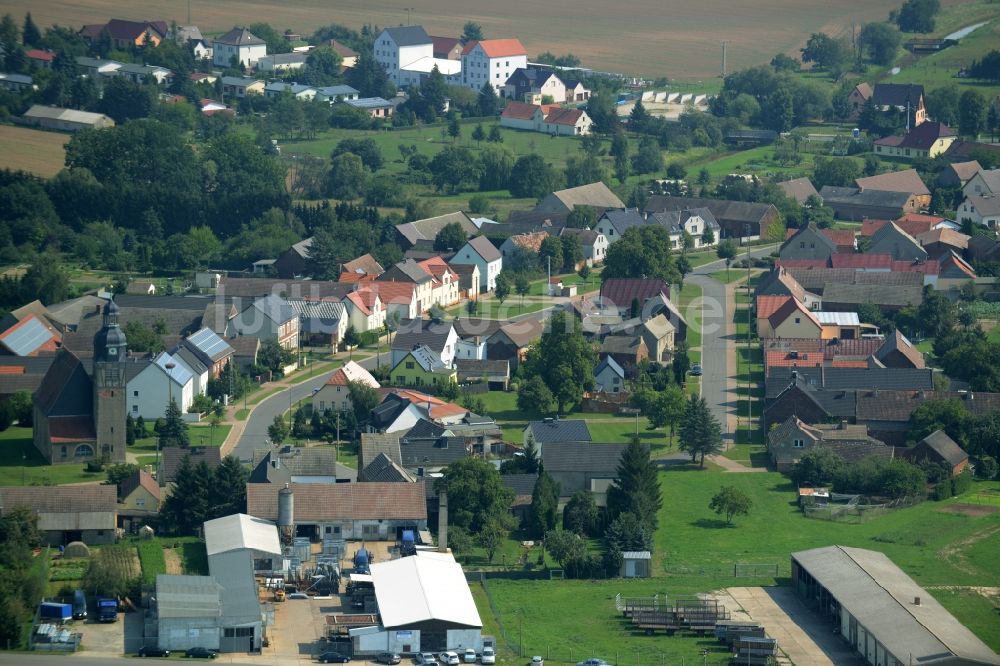 Grabo von oben - Ortsansicht von Grabo im Bundesland Sachsen-Anhalt