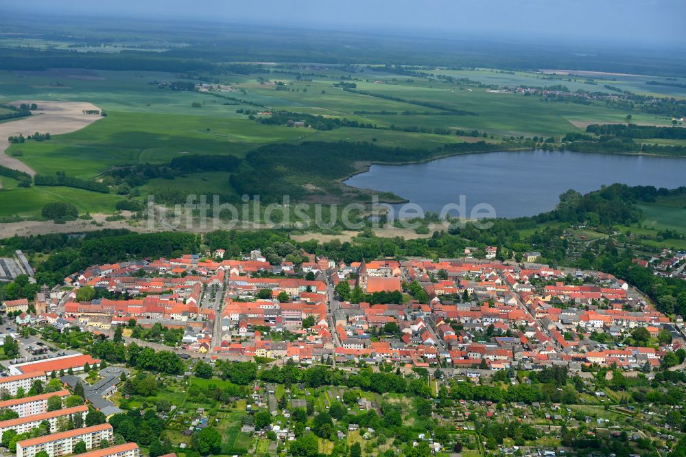 Luftaufnahme Gransee - Ortsansicht in Gransee im Bundesland Brandenburg, Deutschland