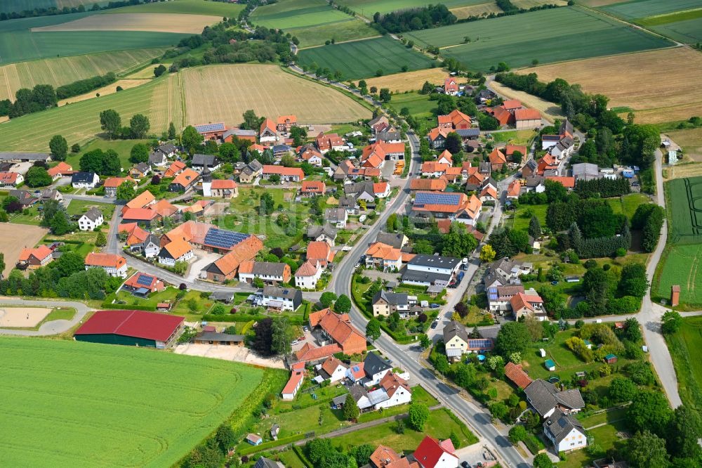 Graste von oben - Ortsansicht in Graste im Bundesland Niedersachsen, Deutschland