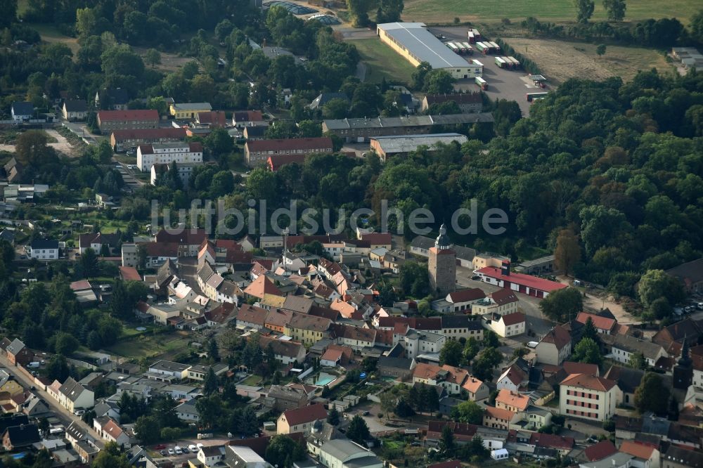 Gröbzig aus der Vogelperspektive: Ortsansicht in Gröbzig im Bundesland Sachsen-Anhalt