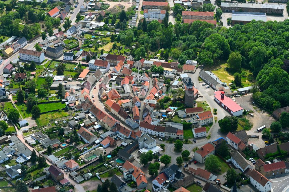 Gröbzig von oben - Ortsansicht in Gröbzig im Bundesland Sachsen-Anhalt, Deutschland